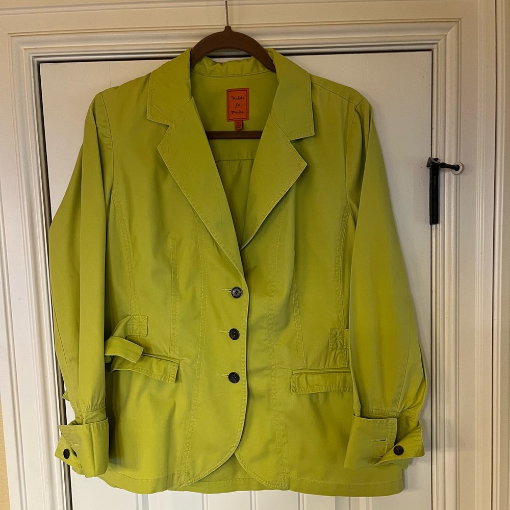 Lime green women’s jacket